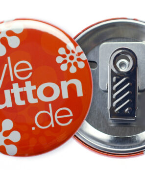 Button 56 mm mit Krokoclip