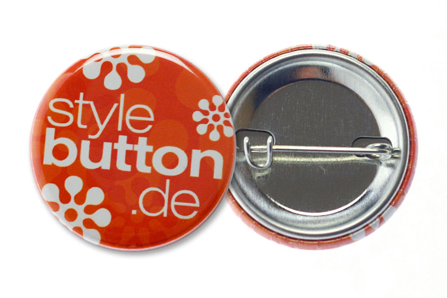 32 mm Button mit Sicherheitsnadel