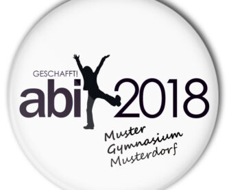 Abi Abschluss Button Modell Nummer 3