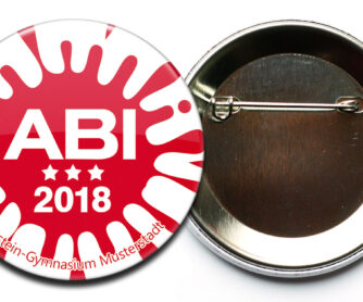 Alternative view of Abi-Button #2 roter Tintenklecks