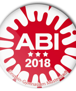 Abitur Schulabschluss Button Mod.2
