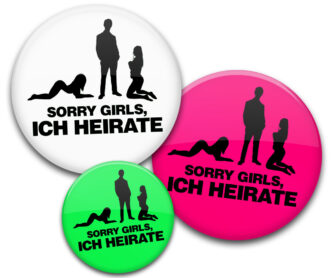 Sorry Girls ich heirate Buttons für JGA Männer
