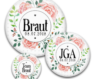 Motiv #30 JGA für Frauen in verschiedenen Größen mit Blumenkranz in Aquarell