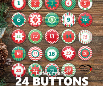 24 Advents-Kalenderbuttons XMAS 2 – Bild 5