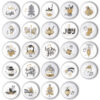 Kalender Zahlen Buttons XMAS-4 zum basteln