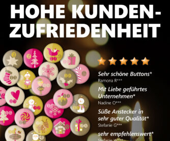 24 Adventskalender Zahlenbuttons XMAS 3 – Bild 4