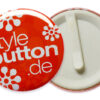 56mm-Button mit Clip / Spange aus Kunststoff