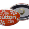 ovaler Button mit Supermagnet