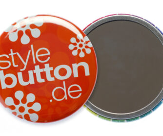 56 mm Button mit Spiegel-Rückseite
