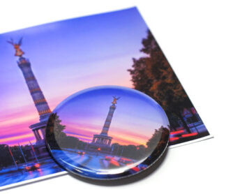 Fotobutton mit Urlaubsfoto