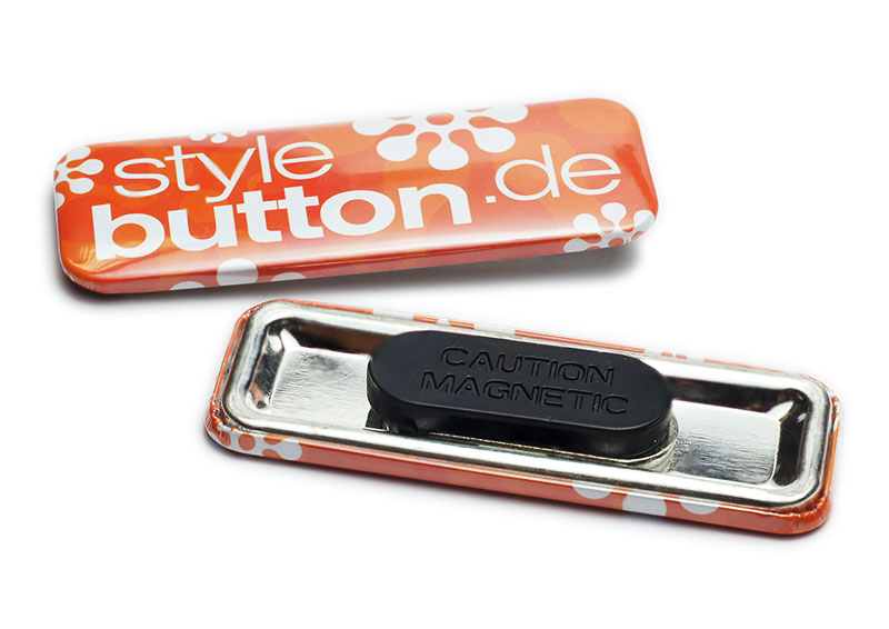 bedruckter Kleidungsmagnet mit Logo und Magnethalter