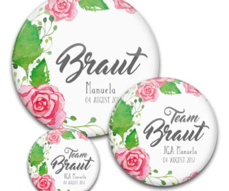 rosa Aquarellrosen zieren das JGA-Motiv 32