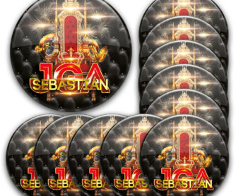 Button-Set JGA 25 für Herren und Frauen unisex personalisiert