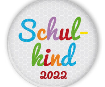 Reflektor Schulkind 2022 mit buntem Aufdruck
