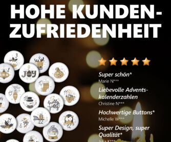 24 Adventskalender-Buttons XMAS 4 – Bild 4