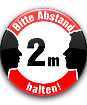 Bitte Abstand halten Button: Social Distance
