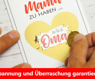 Rubbelkarte Schwangerschaft für die Mutter zum freikratzen.