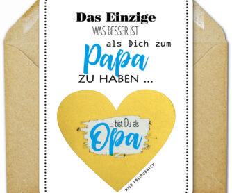 Rubbelkarte "Das Einzige was besser ist als Dich zum Papa zu haben ... bis Du als Opa
