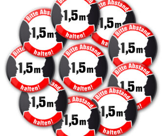 NEU! Bitte 1,5 m Abstand halten!-Button – Bild 3