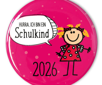 weinroter Button Schulkind 2026