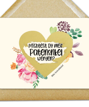 Rubbelkarte Möchtest Du mein Patenonkel werden?