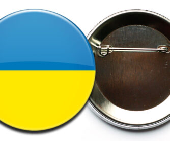 Ukraine Anstecker mit Sicherheitsnadel