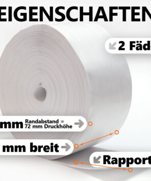 Nassklebeband fadenverstärkt 80 mm Eigenschaften