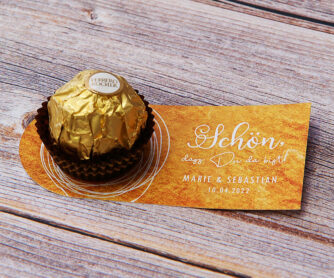Gastgeschenk Golden Glamour - Pralinen für die Gäste