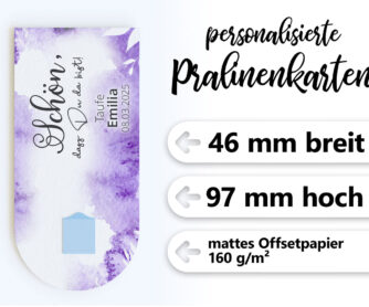 Detail Pralinenkarte "Gentle Purple"