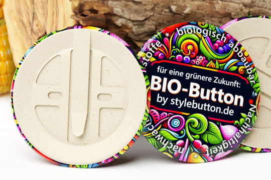 nachhaltige, biologisch abbaubare Buttons