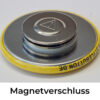 Magnetverschluss / Kleidungsmagnet an einem 37-mm Button