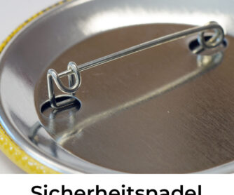 Sicherheitsnadel eines 56-mm Button