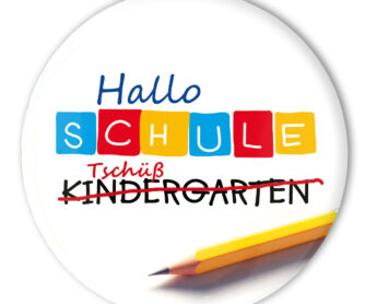 Schulkind Button, Tschüß Kindergarten, Einschulung, Kindergarten Abschied